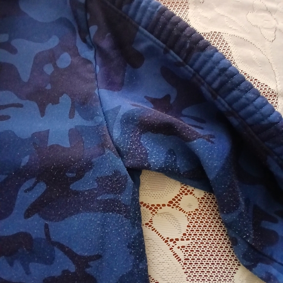 #051 Boys Blue Camo Hoodie Sweater By G-Net Size Large - Picture 5 of 15